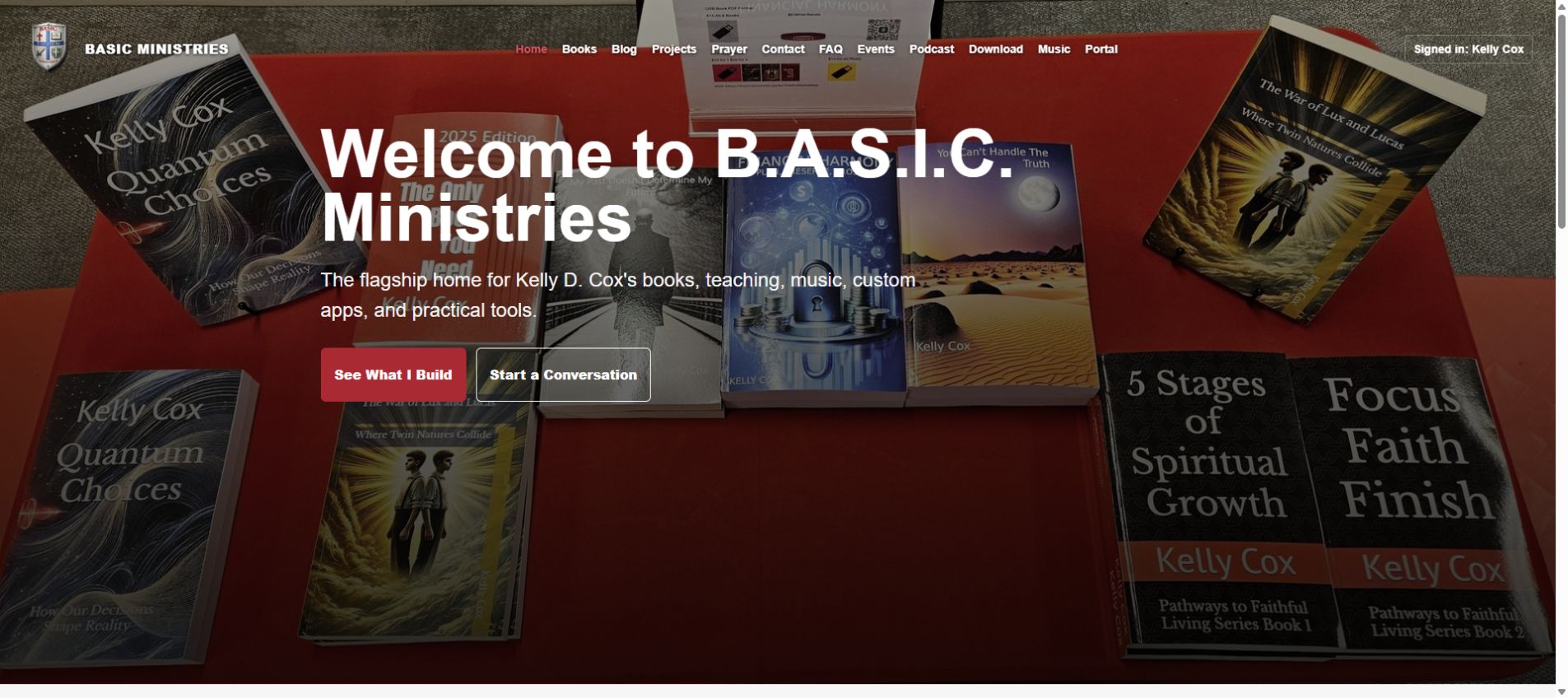 Basic Ministries: Public homepage, October 2026
